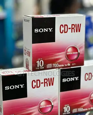 10-Pack Sony CD-RW Rewritable Discs