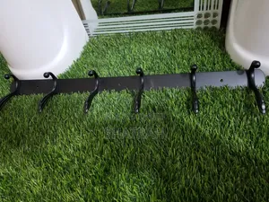Wall Mounted Towel Rack - Black or Silver