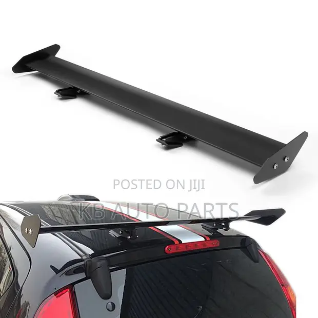 Universal Hatch Adjustable Aluminium GT Rear Trunk Wing Spoiler - 1