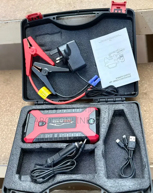 12V High-Power Car Jump Starter and Power Bank Kit - 1