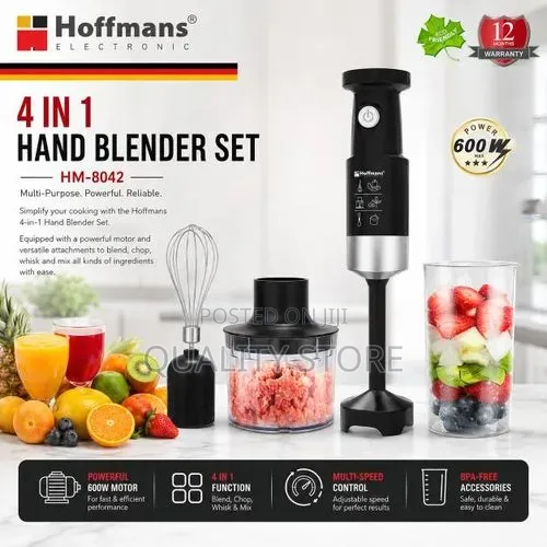 Hoffmans 4-in-1 Electric Hand Blender HM-8042 - 1