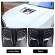 Universal Gloss Black Engine Hood Cover Air Vent - 1