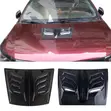 Universal Gloss Black Engine Hood Cover Air Vent - 2