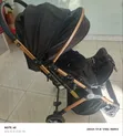 Luxury Baby Stroller - Gold Frame, Reclining - 4
