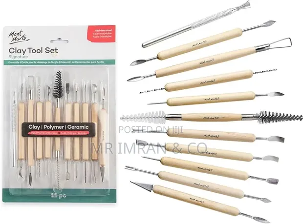 11-Piece Clay Sculpting & Ceramic Carving Tool Set - 1