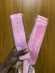 Pink Faux-Leather and Plush-Lined Restraint Cuffs - 2