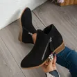 Women's Black Casual Boots - 1