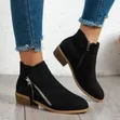 Women's Black Casual Boots - 2