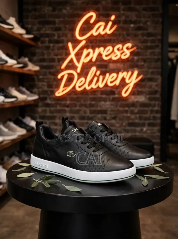 Lacoste Low-Top Casual Sneakers - Black/Grey - 1