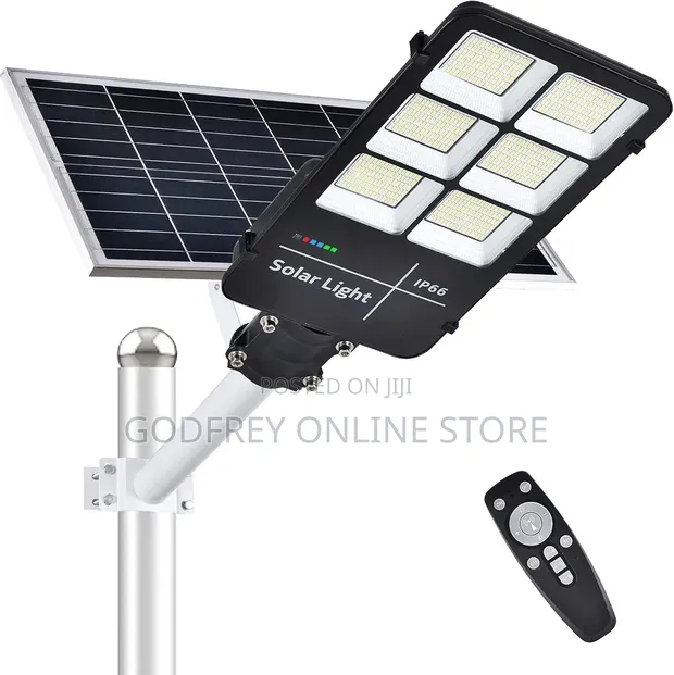 200W Solar LED Outdoor Security Light with Motion Sensor - 1