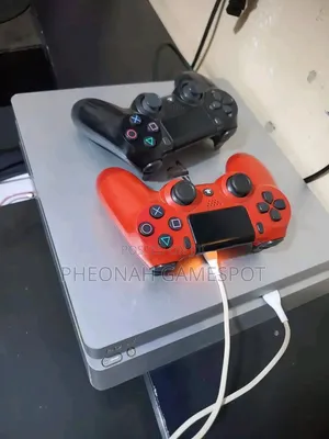 White PS4 Slim 500GB - Chipped Console with 2 Controllers & 12 Games