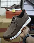 Men's Caterpillar Classic Dark Brown Leather Moc-Toe Shoes - 1