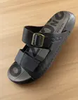 Men's Classic Black Ecco Double-Strap Leather Sandals - 2