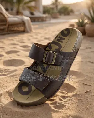 Original Men's Dark Brown Ecco Double-Strap Leather Sandals