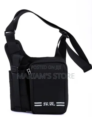 Cat Black Oxford Cloth Single-Shoulder Crossbody Bag