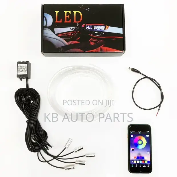 Fiber Optic Car Ambient Lights with App Control - 1