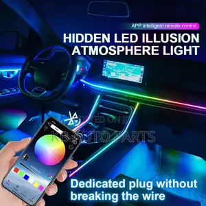 18-in-1 Car Ambient Lighting Kit with App & Bluetooth