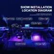 18-in-1 Car Ambient Lighting Kit with App & Bluetooth - 2