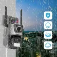 Dual-Lens Outdoor Wi-Fi PTZ Security Camera (6MP) - 1