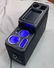 Armrest Box Center Console with LED, Wireless Charging, Cupholders, USB - 1