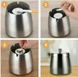 Stainless Steel Windproof Ashtray - 1
