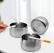 Windproof Stainless Steel Ashtray - 1