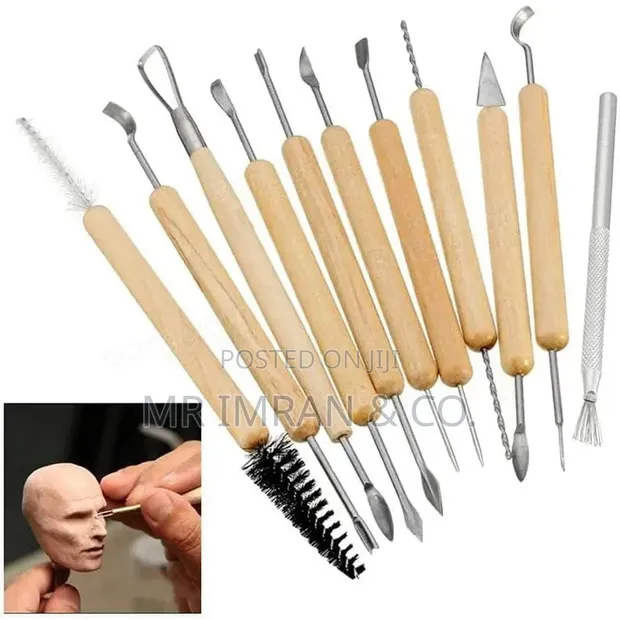 11-Piece Clay Sculpting and Pottery Tool Set - 1