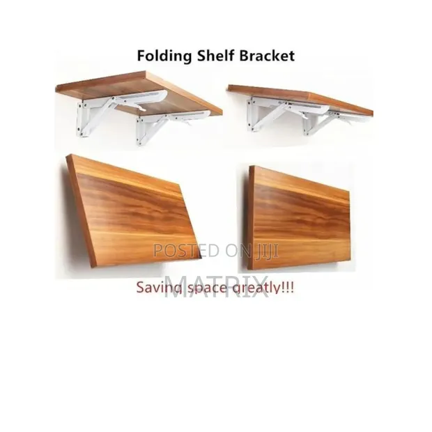 Wall Mounted Folding Shelf Brackets (Cold-Rolled Steel) - 1