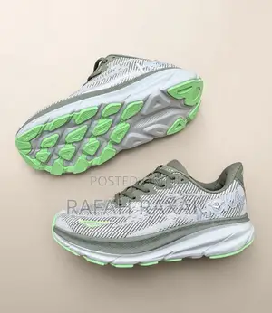 Original Hoka Clifton 9 Road Running Shoes - Olive Haze/Mercury
