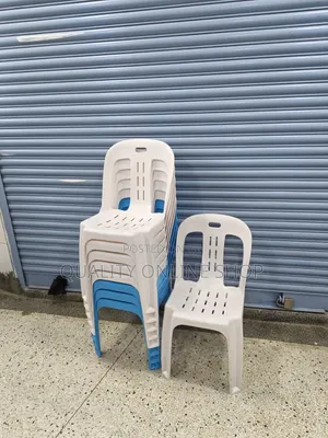 Facet Armless Plastic Chairs for Bars and Churches