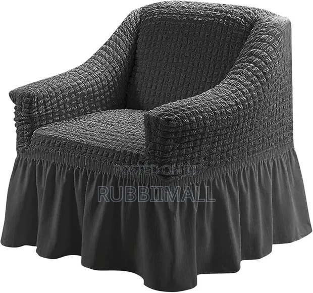 1 Seater Sofa Cover - Dark Grey - 1