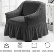 1 Seater Sofa Cover - Dark Grey - 2