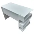 4-Foot White Office Table - 2