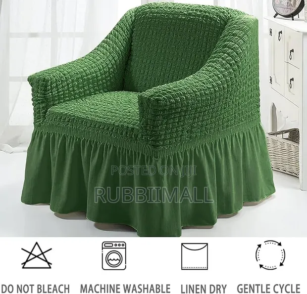 1 Seater Sofa Cover - Dark Green - 1