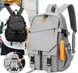 Unisex Student Laptop Backpack - Black & Gray, Water-Resistant - 1