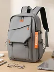 Unisex Student Laptop Backpack - Black & Gray, Water-Resistant - 2