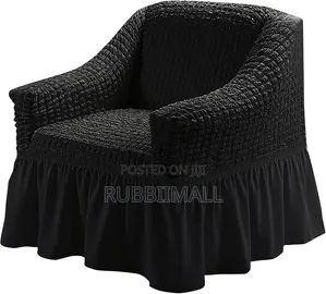 1 Seater Sofa Cover - Black
