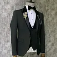 Premium Elegant Men's Black Tuxedo Suit - 4