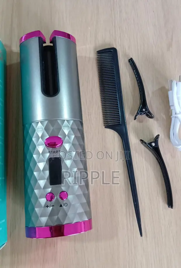 Aerbes 40W Wireless Automatic Hair Curler Rechargeable LCD - 1