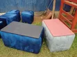Center Table - Gray with Light Pink Top - 1