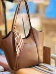 Leather Shoulder Tote Bags - 2