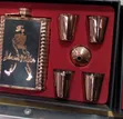Johnnie Walker Stainless Steel Hip Flask and Shot Glass Set - 1