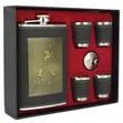 Johnnie Walker Stainless Steel Hip Flask and Shot Glass Set - 2