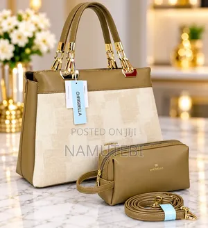 Chrisbella Luxury 2-in-1 Handbags and Matching Pouch Set