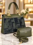 Chrisbella Luxury 2-in-1 Handbags and Matching Pouch Set - 2