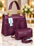 Chrisbella Luxury 2-in-1 Handbags and Matching Pouch Set - 4