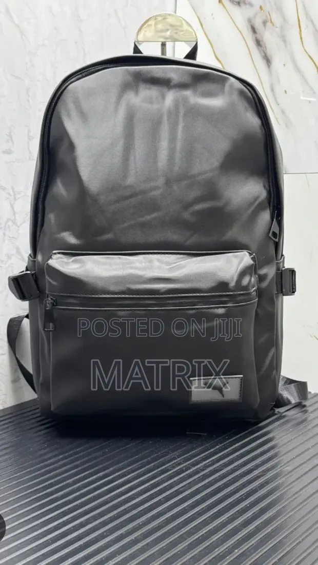 Leather Laptop Backpack Bag - 1
