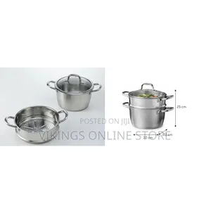 Stainless Steel Steamer Pot Set (22cm)