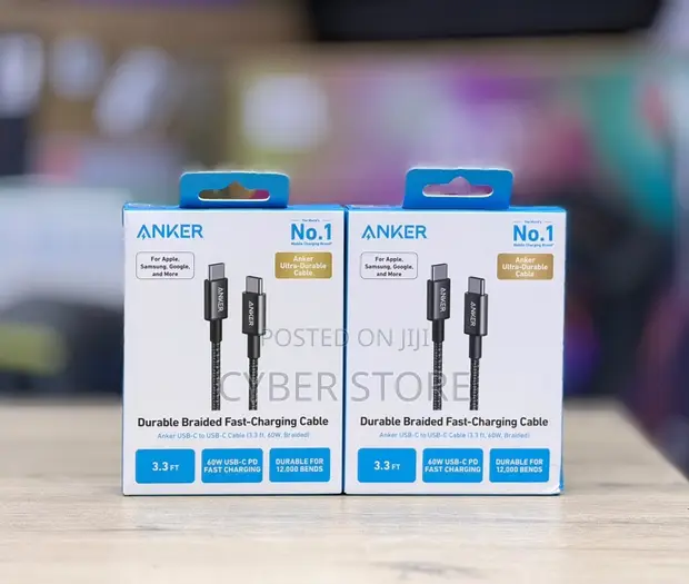 Anker Zolo 3.3ft USB-C to USB-C Cable, 240W Fast Charging - Black - 1