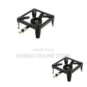 Single-Burner Cast Iron & Steel Portable Gas Boiling Ring